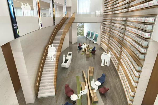 迪歐展示家具案例丨杭州建德圖書館家具工程配套：以空間為載舟，尋找閱覽之境